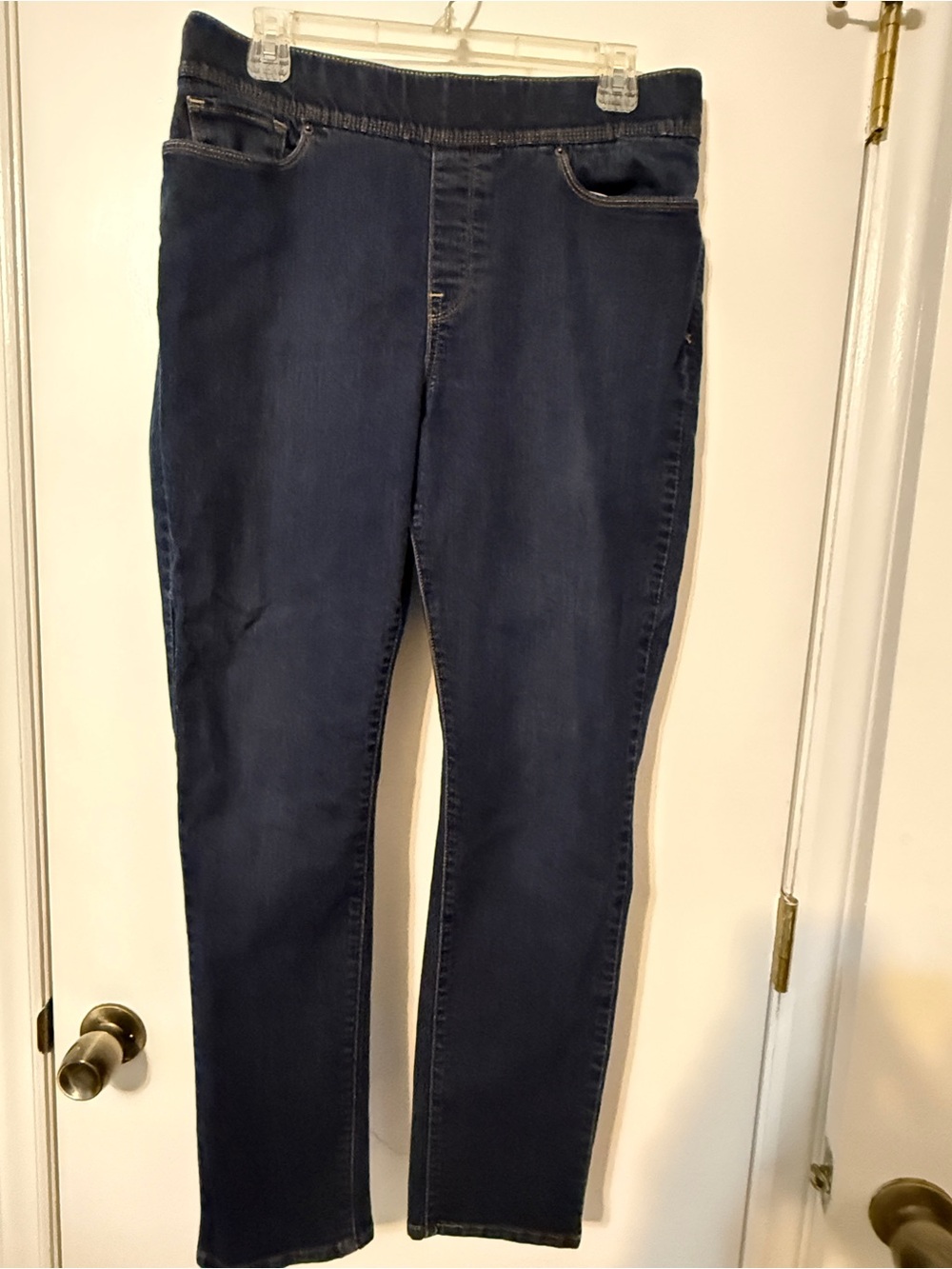 Women’s Dark Blue Pull-On Jeggings — Slim Fit Stretch